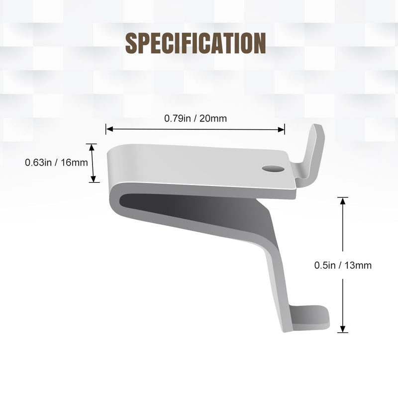 Lenink 28 Piece 256P-ZC Adjustable Pilaster Shelf Clip Shelving Brackets Clips for Metal and Wood Shelving