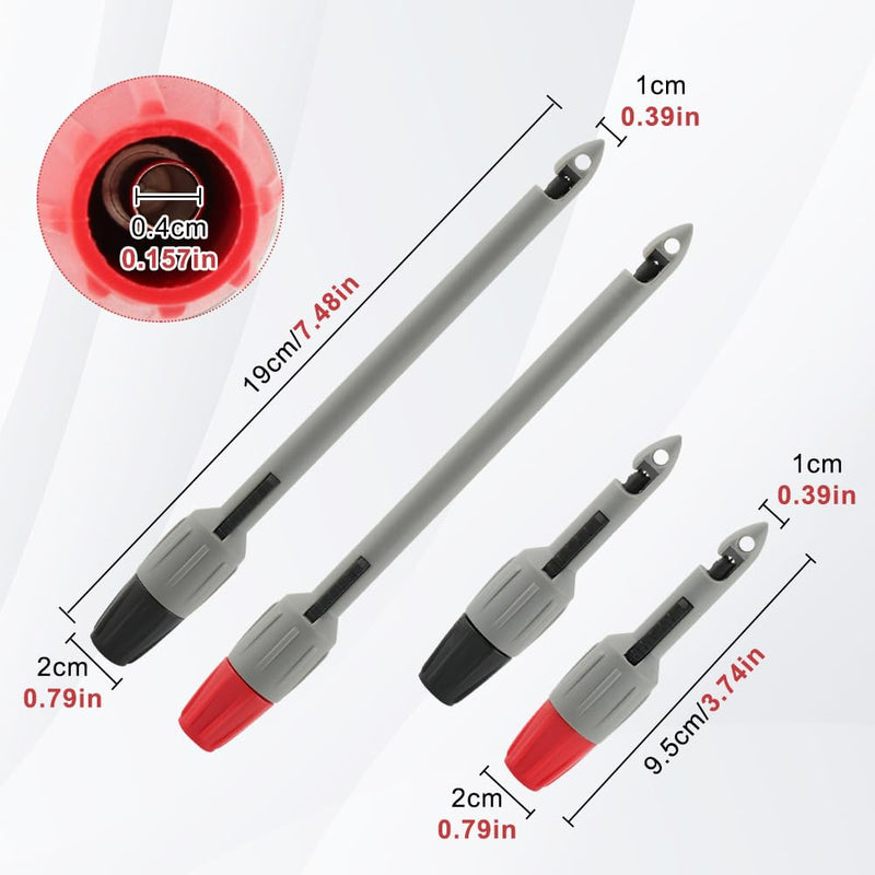 Wire Piercing Probe, 4 Pack Insulation Piercing Clip for Multimeter Voltage Testing, Automotive Circuit Diagnostic Tool, Multi Testers Needle Accessories