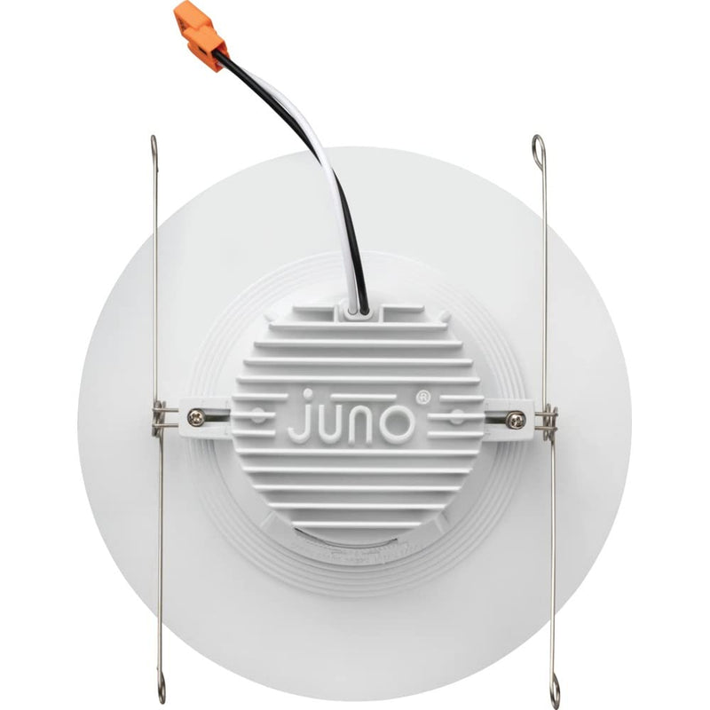 Juno RB56 SWW5 MW M6 RetroBasics Downlight Trim Kit, Switchable LED White, Baffle Trim, Switchable CCT, 2700K, 3000K, 4000K, and 5000K, 5- to 6-Inch, Matte White