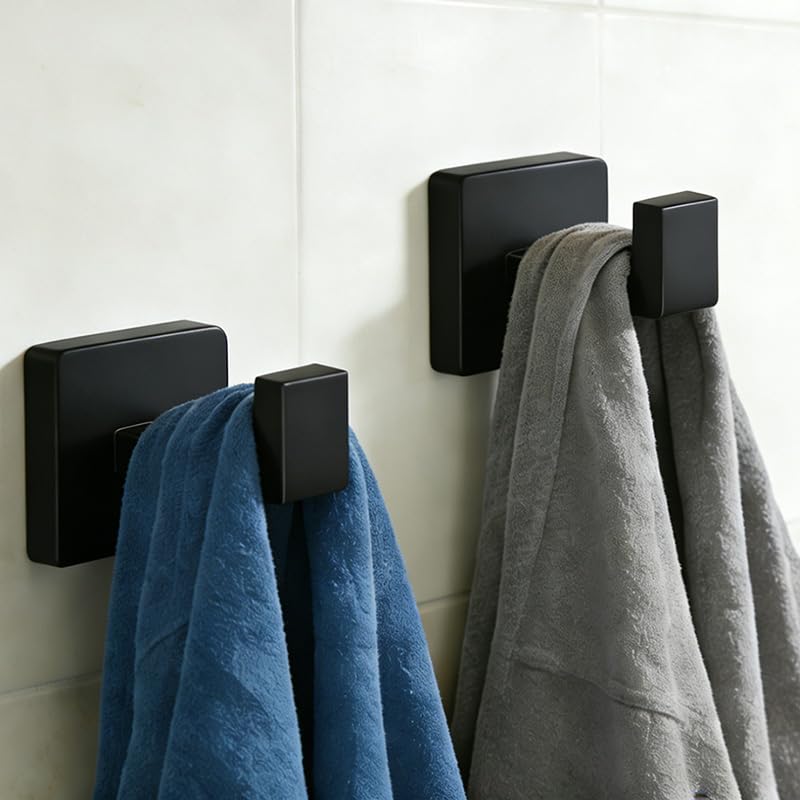 15-Pieces Bathroom Hardware Set Matte Black Bathroom Accessories Set SUS304 Towel Bar Set Includes 3 Towel Bar 16 Inch+3 Towel Holder+3 Toilet Paper Holder+6 Towel Hooks(15, Matte Black, 16 Inch) 15