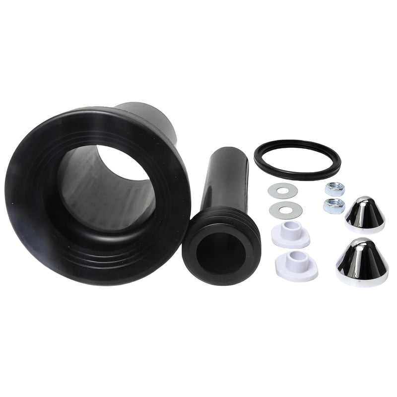Wall Hung Toilet Connector Set for Geberit 152.404.46.1 Hidden Tank, Wall Hung Toilet Gasket & Toilet Parts, Black Plastic