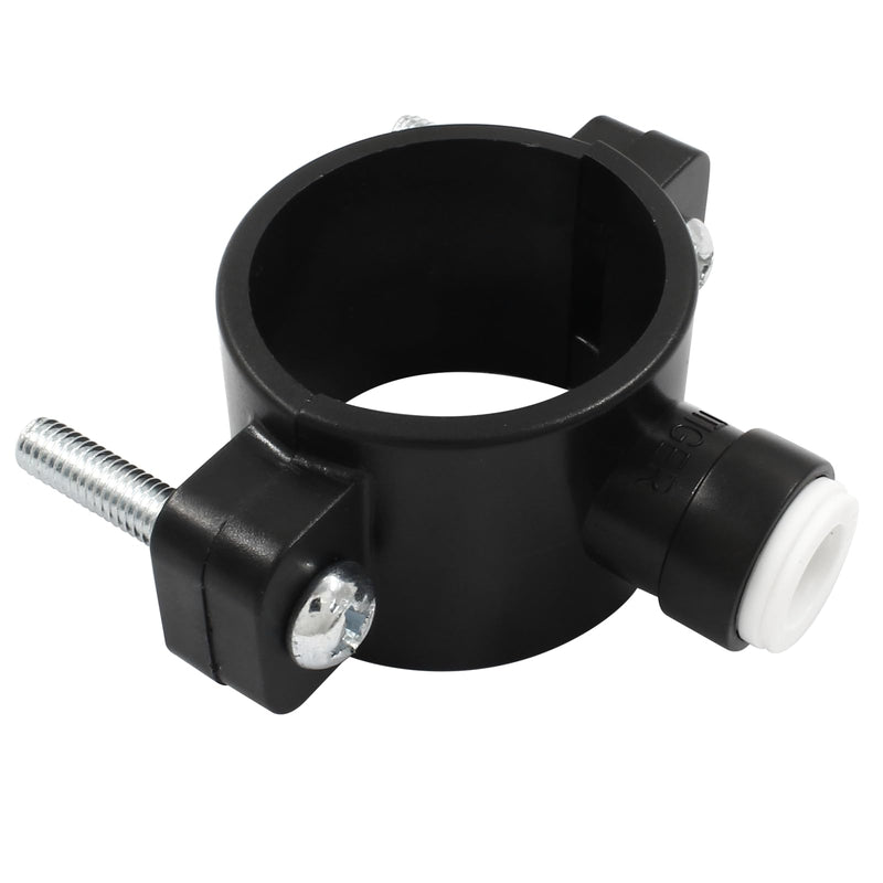 Drain Saddle Valve, 3/8" Plastic Quick Connect Water Filters Valve Clamp Hose Pipe Adapter for Under Sink Reverse Osmosis System 1 3/8" - NewNest Australia