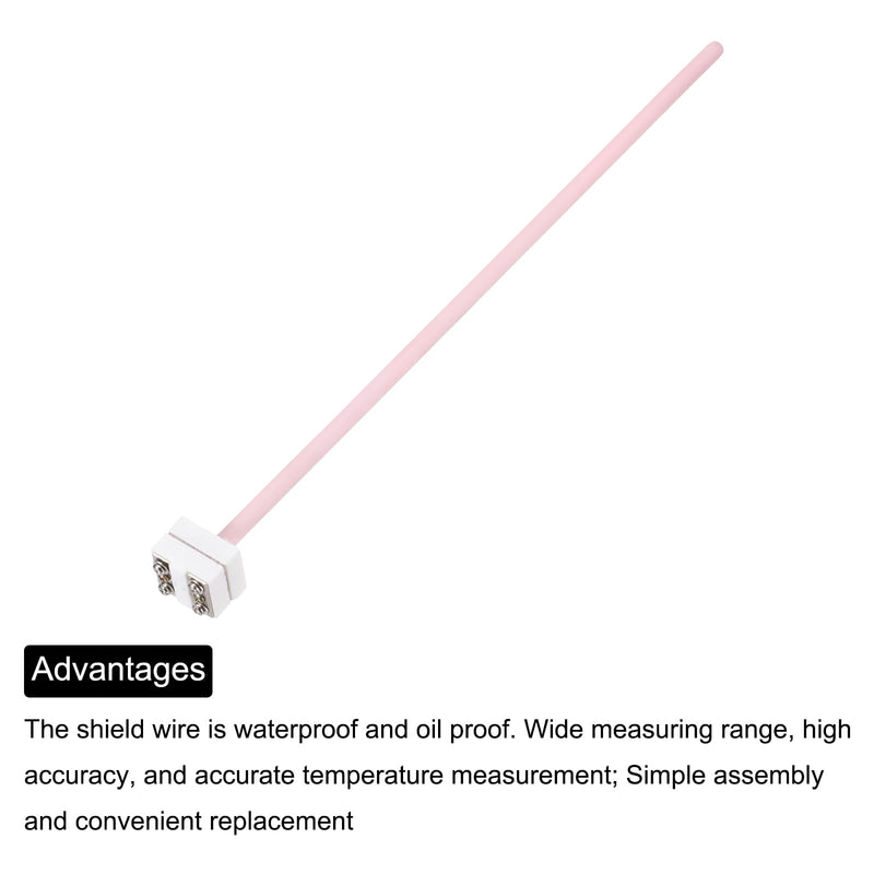 MECCANIXITY WRP-100 Furnace Thermocouple 1600°C Platinum Rhodium S Type Temperature Sensor Probe for Muffle Furnace Oven, 8x250mm