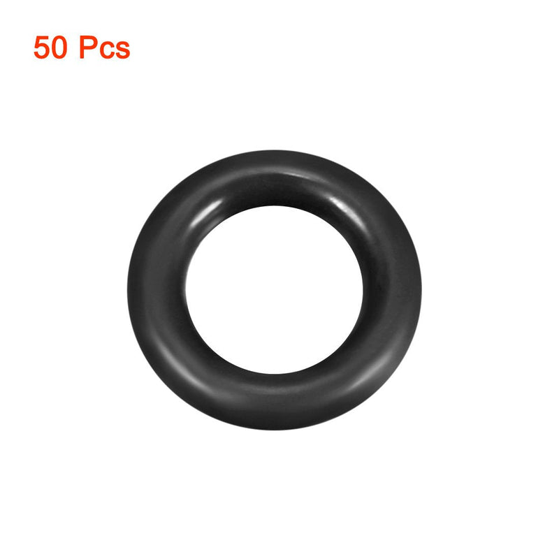 uxcell Nitrile Rubber O-Rings 7.5mm OD 4.5mm ID 1.5mm Width, Metric Sealing Gasket for Automotive Machine Plumbing, Pack of 50 4.5mmx7.5mmx1.5mm