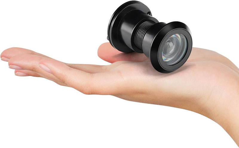 220-Degree Door Viewer Peephole with Heavy Duty Rotating Privacy Cover for 1-21/32" to 2-1/8" Doors for Home Office Hotel
