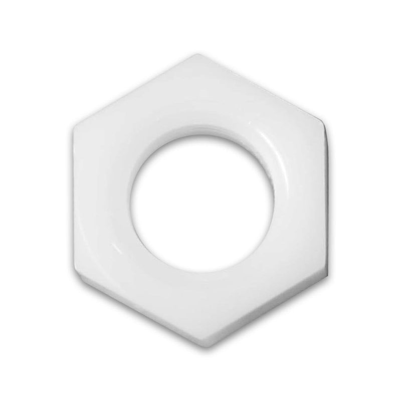 MAKO Nylon Hex Nuts, 100 pcs per Bag, 1/2" x 13 Thread | Non-Conductive & Non-Corrosive, Elevation Fine Tuning For FinStand, FinCap & JAWS Screed Chairs, Made in USA