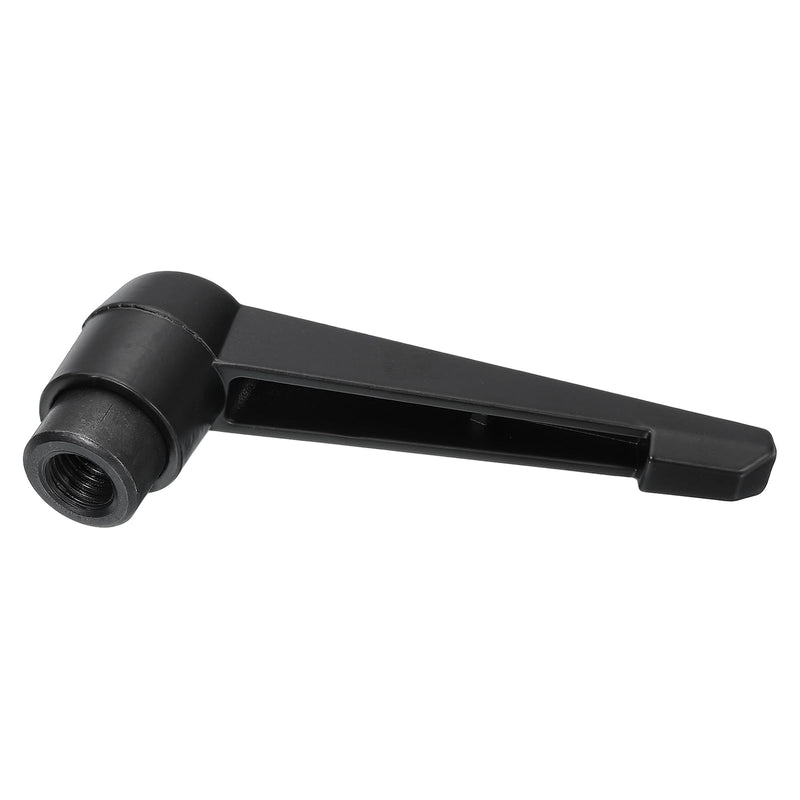 uxcell M12 Adjustable Knobs Handle Female Thread Push Button Ratchet Quick Release Locking Rotating Bolt for Lathe Machinery, Black