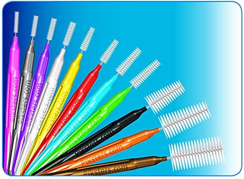 Piksters Interdental Brushes (40 Pack, Size 00 (Pink)) 40 Count (Pack of 1) Size 00 (Pink)