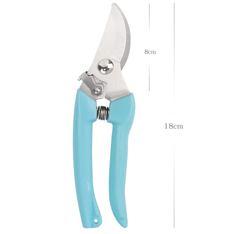 Curve Gardening Scissor with Sharp Stainless Steel Blade Garden Shears for Cutting Flowers Trimming Plants of Yard Florist Flower Rose Herb Hedge Bonsai and Fruits Picking (Pink Handle) Pink Handle