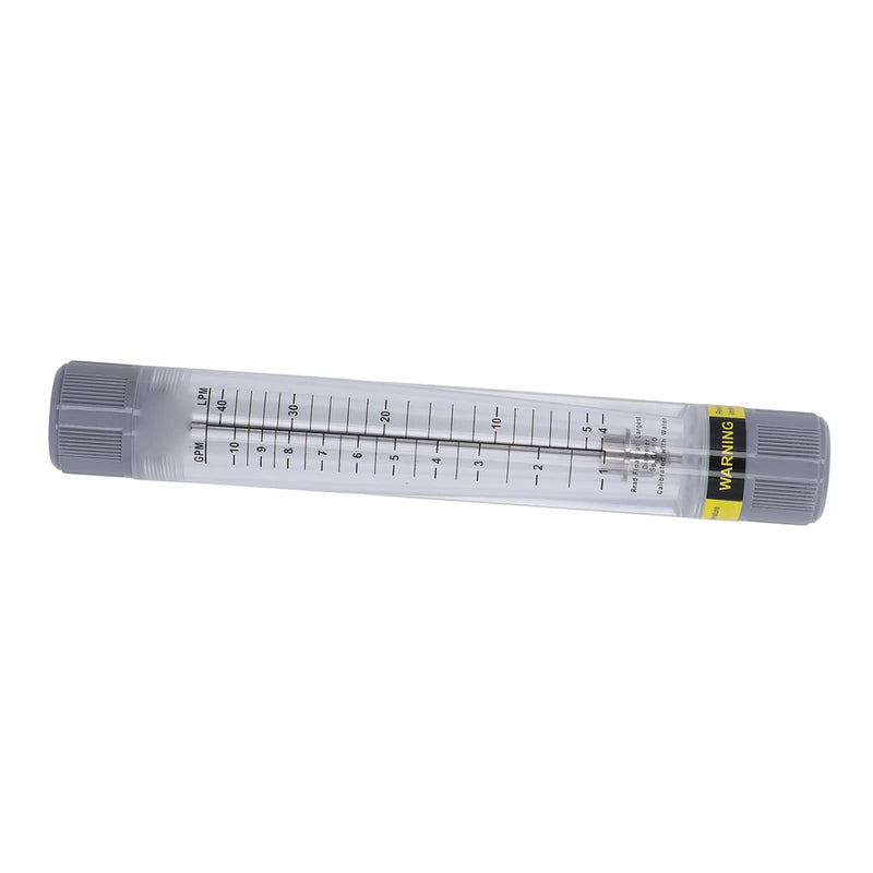 Flowmeter Flow Measuring Tool,Liquid Flow Flowmeter Tube Type 1‑10GPM Accurate Scale Transparent Acrylic Water Flow Meter G1 Female Thread, Water Rotameter Instantaneous for Factory Industry
