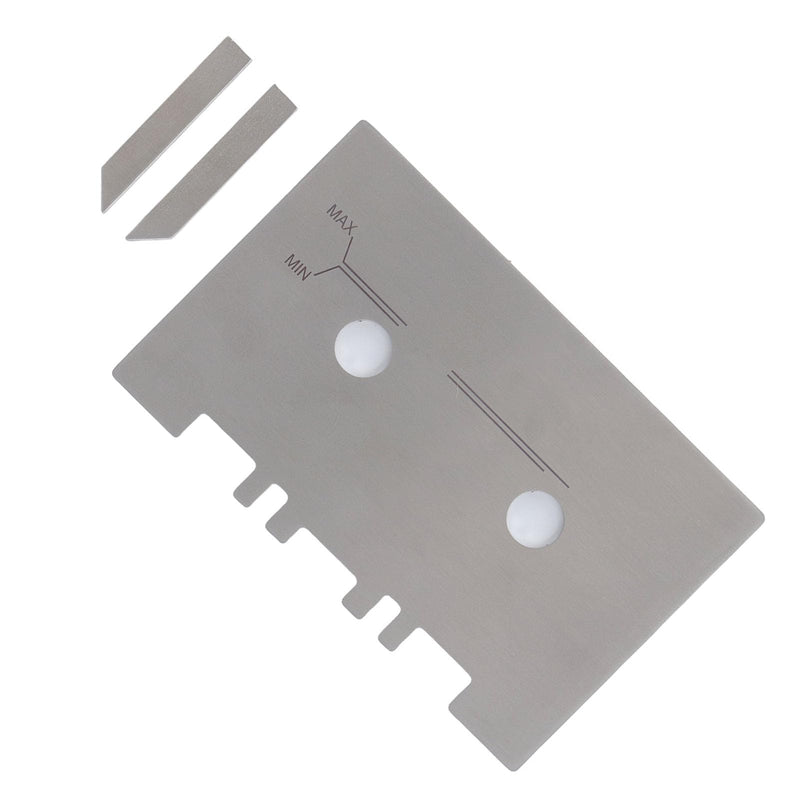 1 Set Head and Guide Gauge, Cassette Head and Guide Gauge Set for Student for for TEAC for BASF for Nagar Mechanical Alignment High Accuracy with Check
