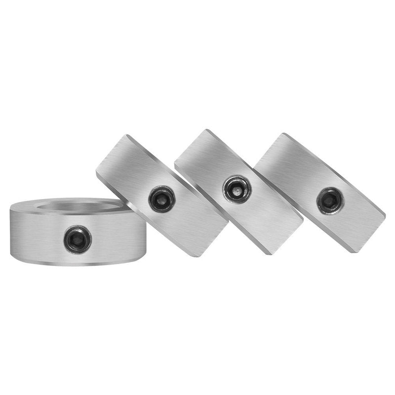 Bore Solid Steel Style Zinc Plated Set Screw Shaft Collars for Lawn Tractor,Garage Doors (zinc, 3/4")