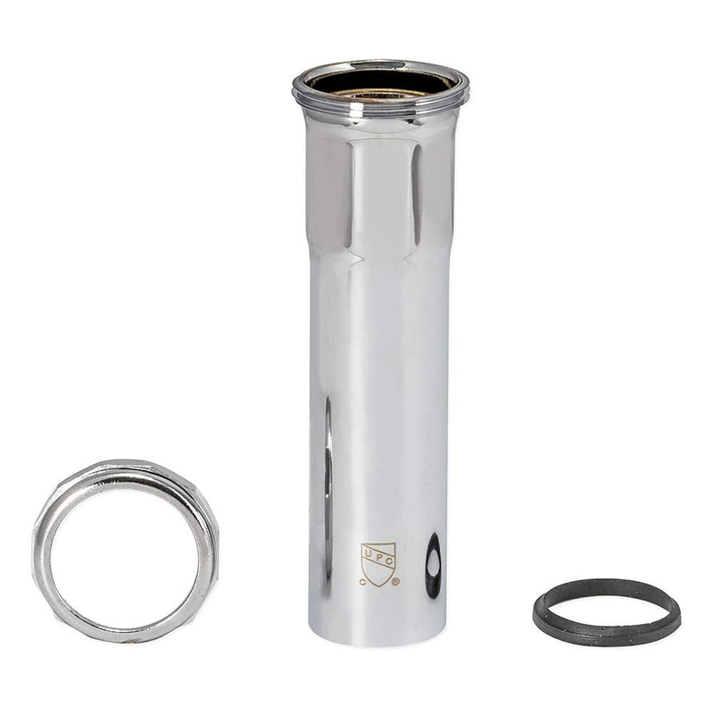 Eastman 1-1/2 Inch Heavy Duty Extension Tube with Slip Joint Connection, 6 Inch Length, 22 Gauge, Brass Plumbing Fitting, Chrome, 35101