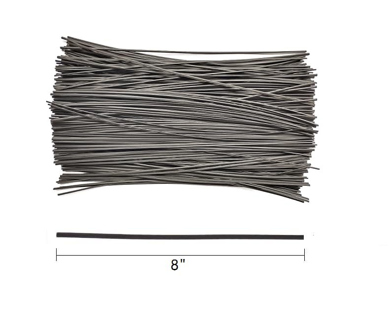 300Pcs Plastic Twist Ties, Garden Plant Twist Tie Cable Tie, Plastic Cable Ties for Bread Candy Bags, Gift Bags (Black,8 Inches) Black,8 Inches