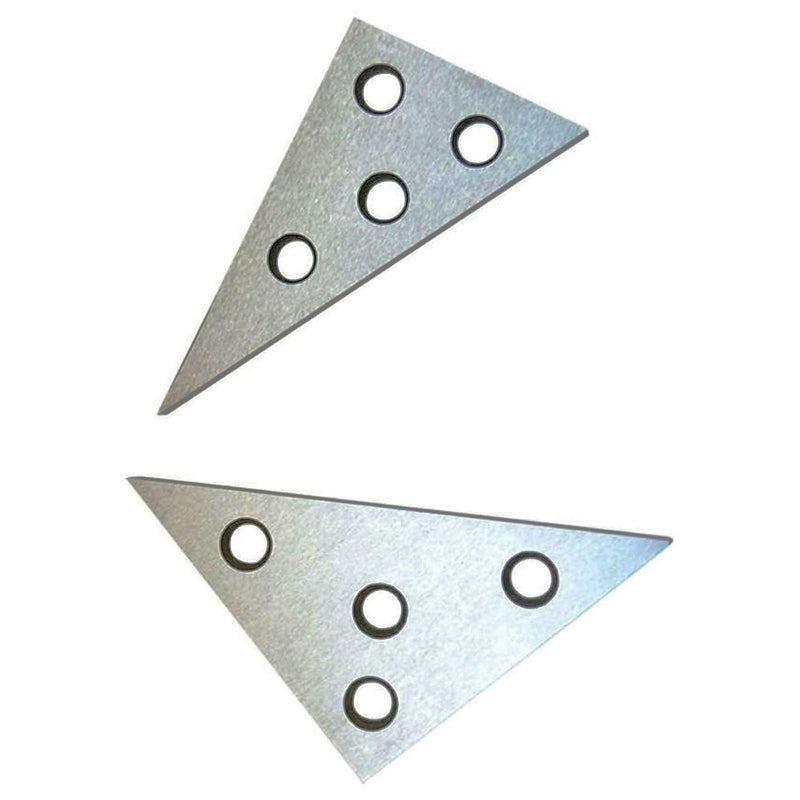 Precision Angle Block Set Solid Angle Plate Set, 30-60-90 Degree&45-45-90 Degree Machinist Tools Milling Ground Gauge Angle Gage Inspection Block Set (2 Pcs Triangle Angle Block) 2 Pcs Triangle Angle Block