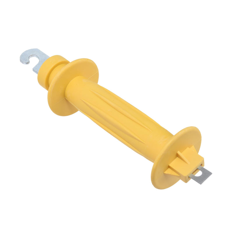 12 Pcs Eelectric Fence Spring Gate Handle for Electric Fence，Electric Fence Heavy Duty Gate Handle(Yellow) 12