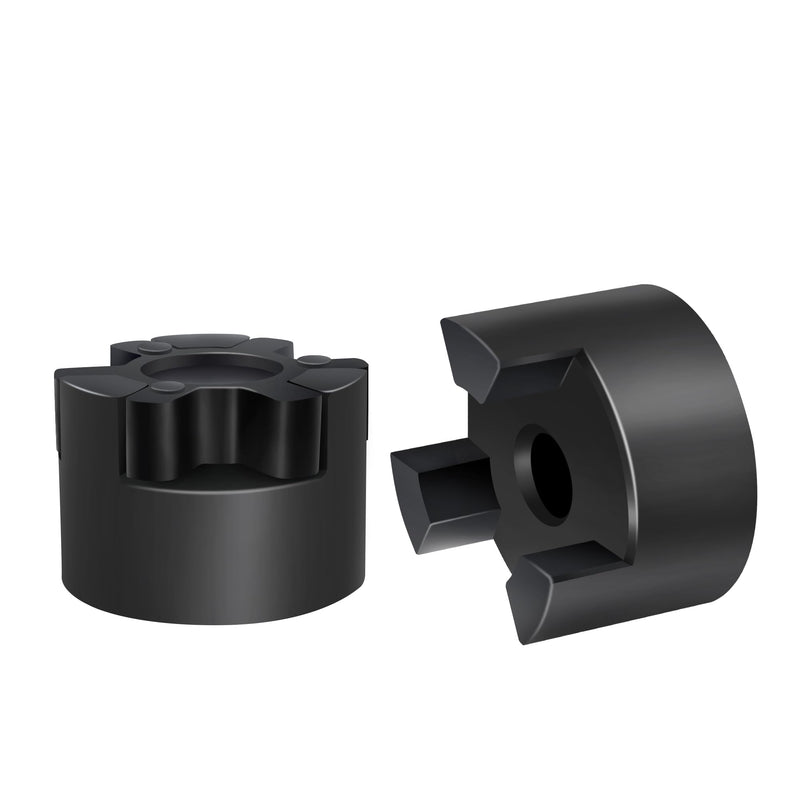 XIKE 1/2" to 3/4" L075 Flexible 3-Piece L-Jaw Coupling Set & Rubber Spider for Log Wood Splitter Hybrid Equipment Kit industrial products