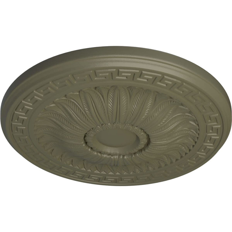 Ekena Millwork CM20HASSF Randee Ceiling Medallion fits Canopies up to 3 7/8, Spartan Stone Spartan Stone (Flat Finish)
