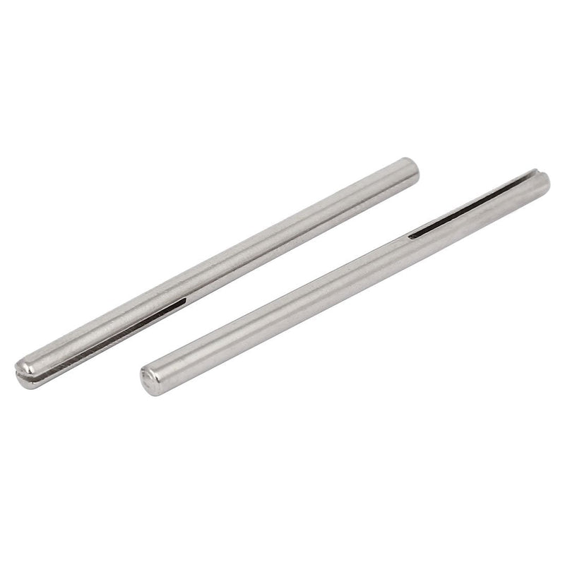 uxcell 3mm 1/8 Inch Shank Dia Split Mandrel Silver Tone 5pcs for Abrasive Sandpaper