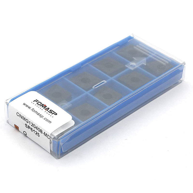 CNMG432 / CNMG120408-PM of CNC Carbide Inserts for Steel Turning Cutting Tools, The Chip Breaker"PM" fit for Semi-Finishing Metal Cutting, 10 PCS.