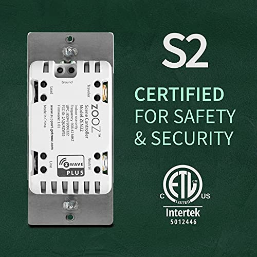 Zooz 800 Series Z-Wave Long Range Scene Controller ZEN32 800LR, White | Z-Wave Hub Required