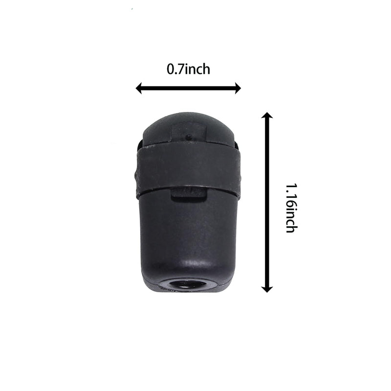 Maxmoral 6PCS Generator Accessory Black M6 Female Thread PA66 Gas Spring End Connection Connector for Lifting and Balancing Hinged Door and Bonnets