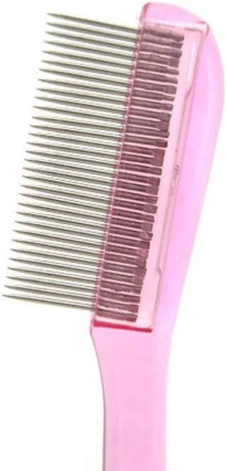 FMK-700(P) Standard Metal 32-PIN Mascara Comb (Bi-Fold) (Pink) - NewNest Australia