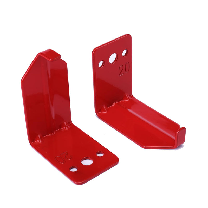 Fire Extinguisher Mount Wall Hook Bracket for Holding up to 20 lbs Extinguishers, Suited for Large and Small Dry Chemical and Water Extinguishers 2 Brackets