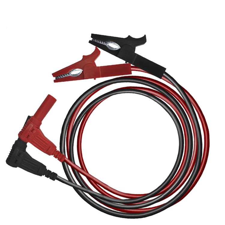 Heavy Duty Alligator Clips Test Leads for Multimeter & Voltmeter - Large Gator Test Lead with Insulated Clamps - Alligator Clips Electrical Testing, Automotive Circuits,Banana Plug Meter Leads, 3 Ft HDERJ-001
