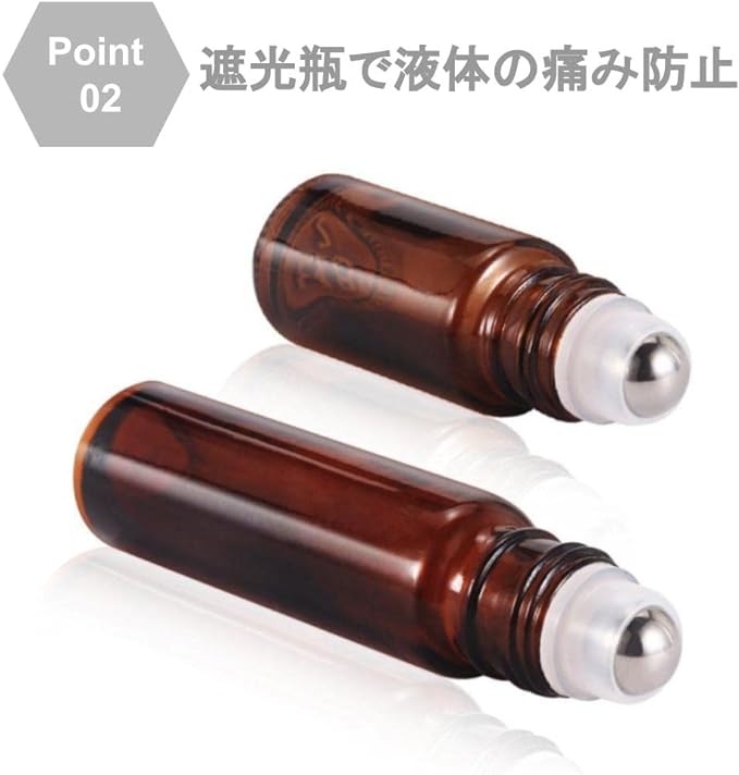Chocople Roll On Bottle Light Filtering Jar Atomizer Set of 20 with 5 Funnels (5ml) - NewNest Australia