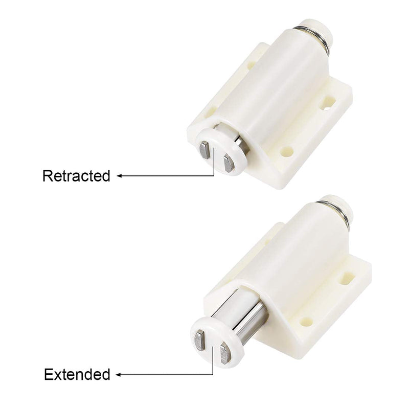 uxcell Touch Catch Magnetic Press Latch for Cabinet Door Cupboard Drawers White 4pcs