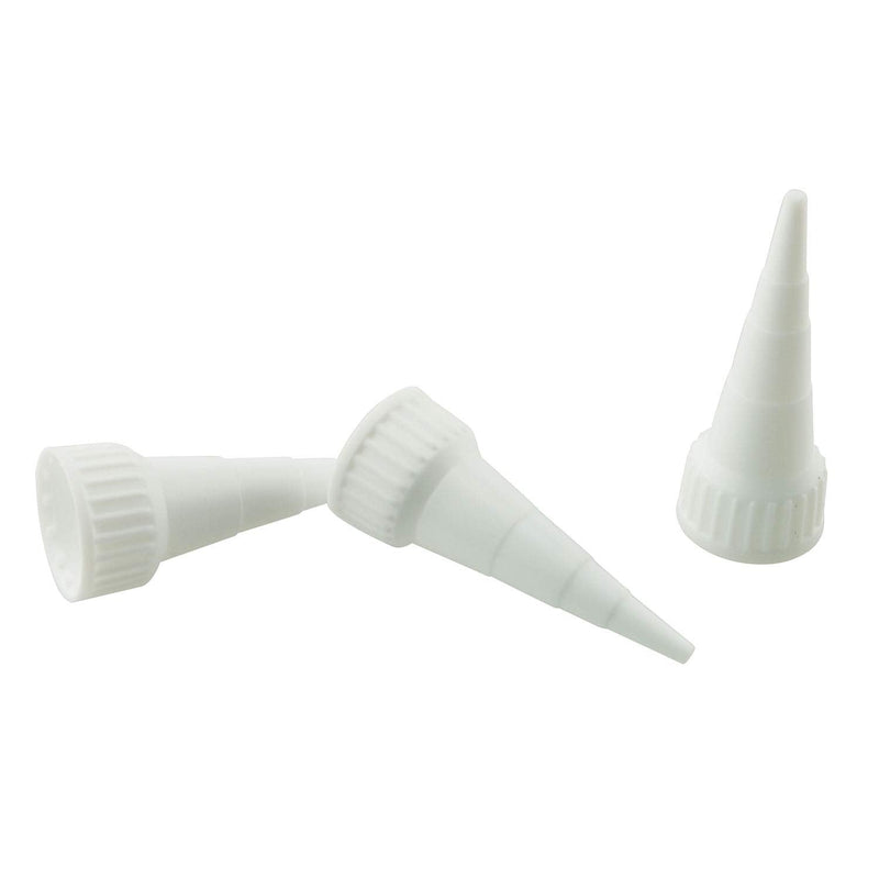 Tegg 40PCS White Plastic Applicator Tips for E6000 Glue, Cuttable Tip, 3.7oz