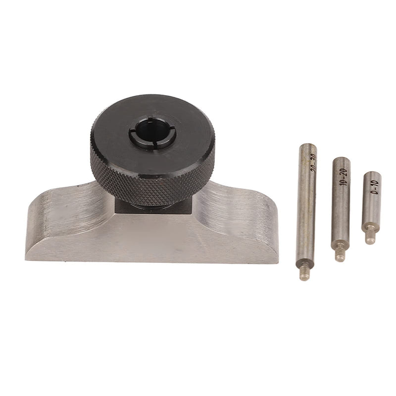 Depth Dial Indicator Base Depth Bracket Micrometer Stand with 3Pcs Extension Rods (63x17mm/2.5x0.7in)