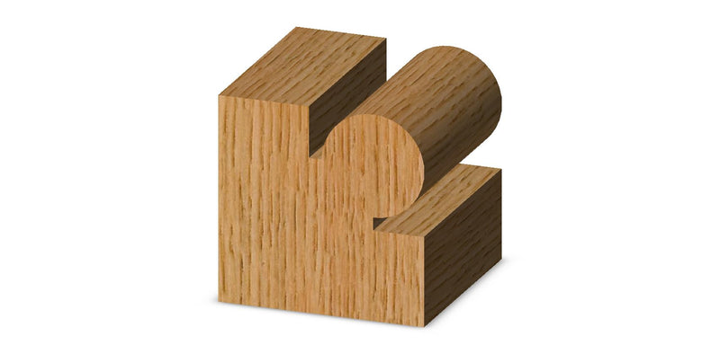 Whiteside Router Bits 3256 Edge Beading Bit with 1-1/16-Inch Large Diameter and 3/4-Inch Cutting Length