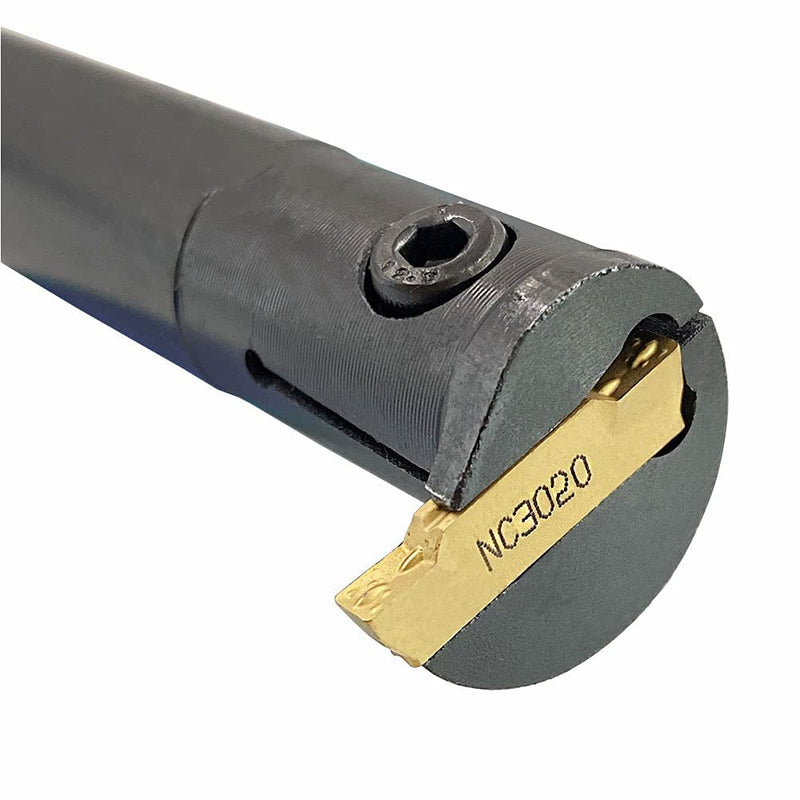 5/8 ", 3/8" MGEHR/L MGIVR/L Lathe Grooving Cut-Off Parting Tool Holder with MGMN150/200 Carbide Grooving Inserts for Steel (2pcs 5/8 Grooving Holders with 10pcs mgmn150 Inserts) 2pcs 5/8 grooving holders with 10pcs mgmn150 inserts - NewNest Australia