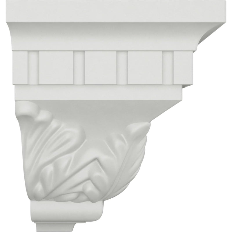 Ekena Millwork MOC03X04DE-CASE-4 Outside Corner for Moulding MLD04X03X05DE (4-Pack), 3 1/4"P x 4 1/2"H, Primed, 4 Pack