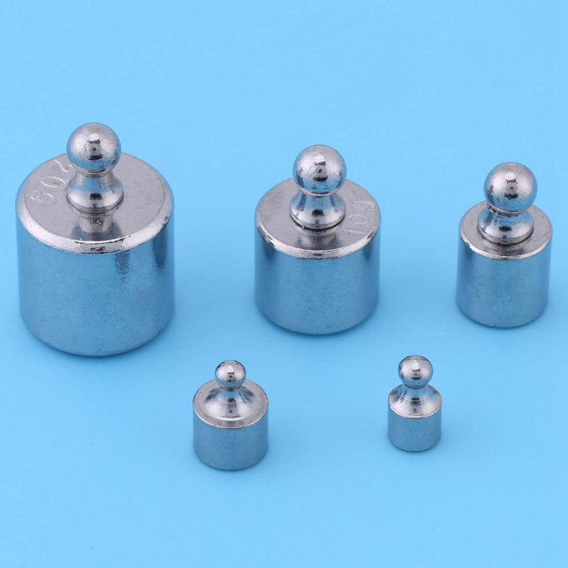 gernie 5Pcs Counterweight 200G Calibration Weight Set Tool Kit Chrome Scale Calibration Weights