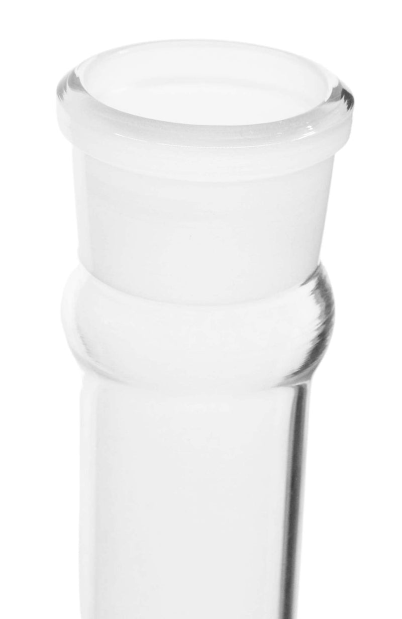 EISCO Volumetric Flask, 1000ml - Class A - Tolerance ±0.40ml - Interchangeable, 24/29 Polypropylene Stopper - Single, White Graduation - with Individual Work Certificate - Borosilicate Glass