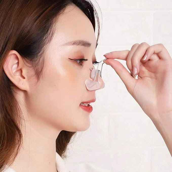 Nose Clip, Nose Muscle, Celebrity, Nose Clip, Ranking, Flower Clip, Beauty Goods, Unisex, Transparent Soft Silica Gel, Titanium Arm - NewNest Australia