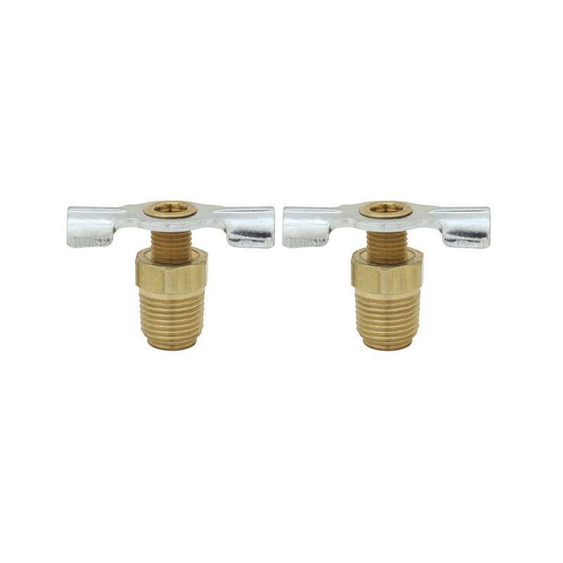 Milton S-614-2 1/8" Compressor Tank Drain Cock - Pack of 2