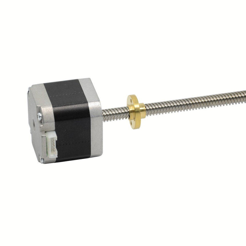 Iverntech NEMA 17 Stepper Motor with Integrated 300mm T8 Lead Screw for RepRap Prusa i3 3D Printers Z Axis or CNC Machine