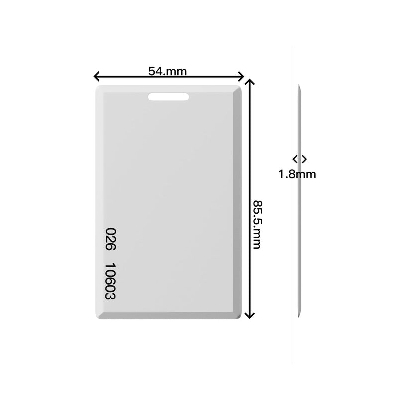 10pcs-26 Bit Proximity Clamshell Weigand Prox Swipe Cards 1.8 mm Thickness Compatable with ISOProx 1386 1326 H10301 Format Readers and Systems. Works with The Many of Access Control Systems