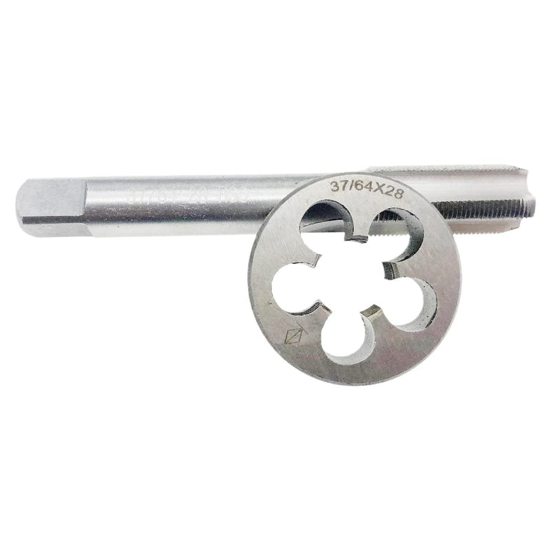 37/64-28(.578-28.578x28) Tap Die Set Right Hand 37/64-28 Tool 37/64X28 | Straight Fluted Machine Threading