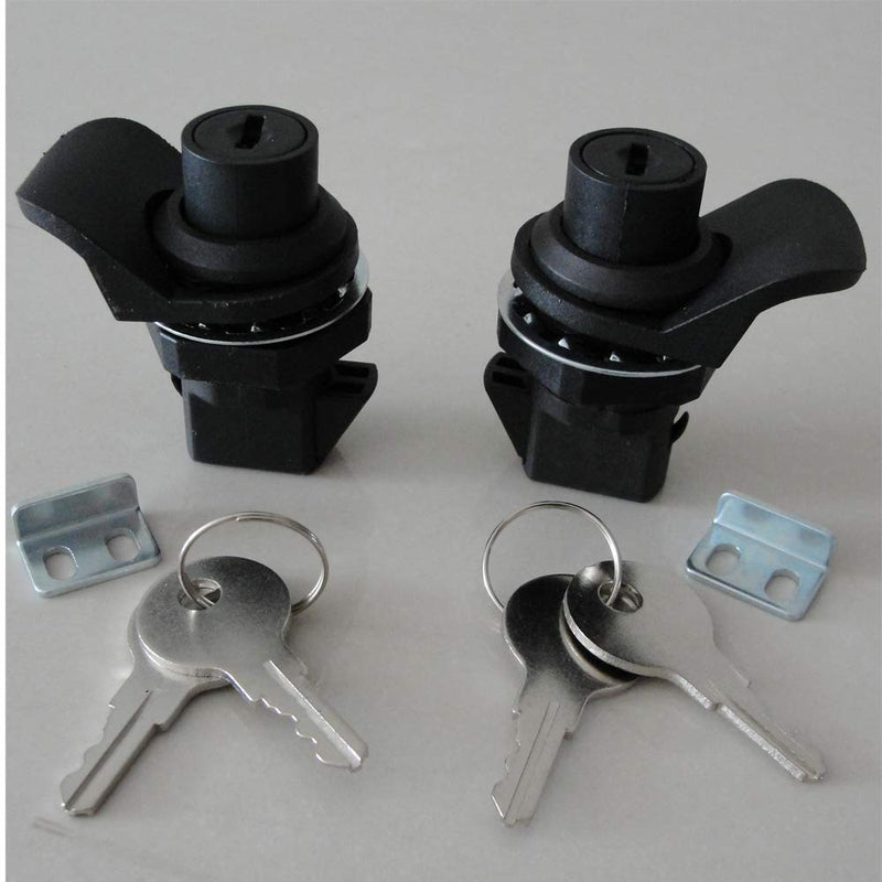 WJSKDQ SZYNLIF Push Button Latch Locks Key Alike for Marine Boat Tool Box, Glovebox Electronic Box,Replace 2pcs