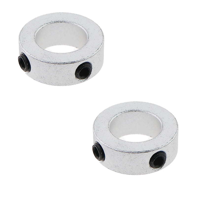 4PCS Bore Solid Steel Shaft Collar 5/8in Bare Shaft Check Collar Locking Collar Fixed Limit Ring Shaft Fixed Collar Stop Screws for Machinery Industrial Use 4