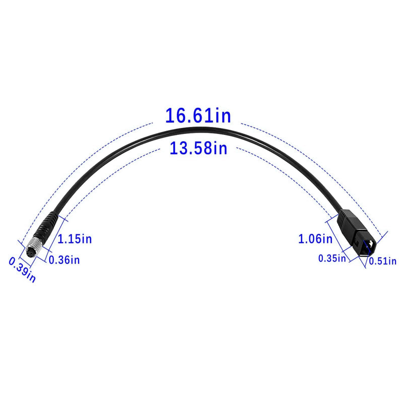 for Humminbird 1852068 MKR-US2-8 7-Pin Universal Sonar 2 Adaptor Cable fits for Humminbird Fish Finder and Minn Kota Universal Sonar 2 (US2) Transducer