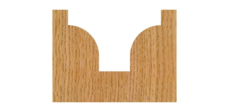 Whiteside 2056 Traditional Roundover & Edge Trim Router Bit: 1/4 Inch Radius, 3/4 Inch Large Diameter, 1/4 Inch Small Diameter, 1/2 Inch Shank, and 3/8 Inch Pattern Length