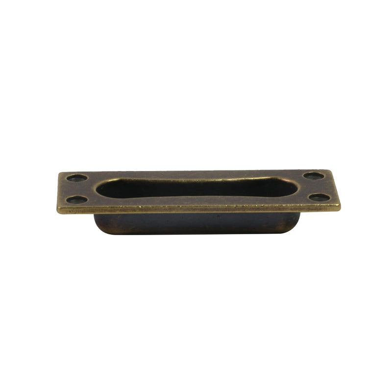 2 Pcs Door Edge Pull,Antique Recessed Finger Pulls for Sliding Door,Cabinet Drawer Closet Door Pulls Handles
