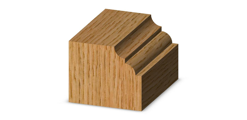 Whiteside 3770 Classical Flat Bottom Router Bit: 7/64 Inch Radius, 3/4 Inch Large Diameter, 3/8 Inch Cutting Length, 1/4 Inch Shank, 2 Inch Overall Length