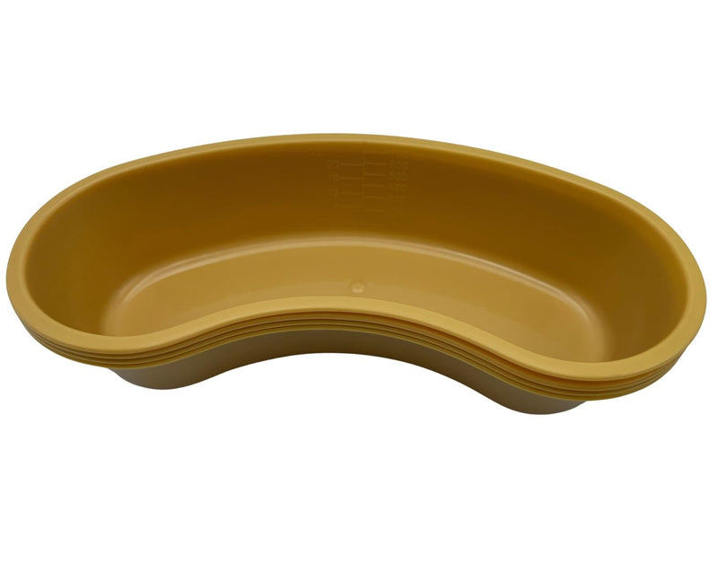 Comfort Axis Graduated 700 cc Kidney Shaped Gold Emesis Basin (Pack of 4)